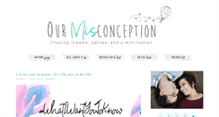 Desktop Screenshot of ourmisconception.com